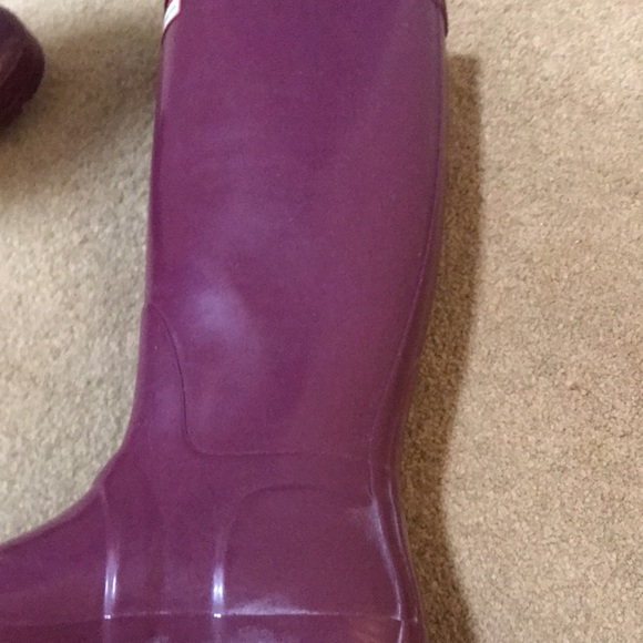 Hunter Purple Tall Rain Boots - Picture 6 of 16